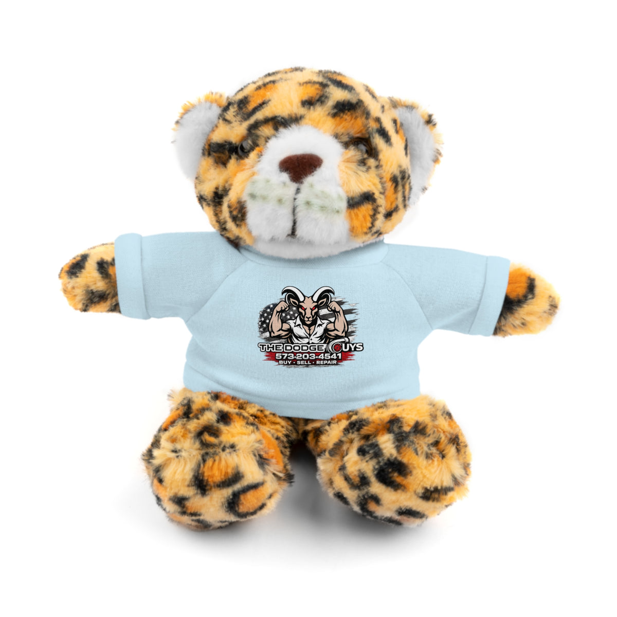 Green T-Shirt Teddy Bear with Custom Graphic — Cute Plush Gift for Kids & Fans