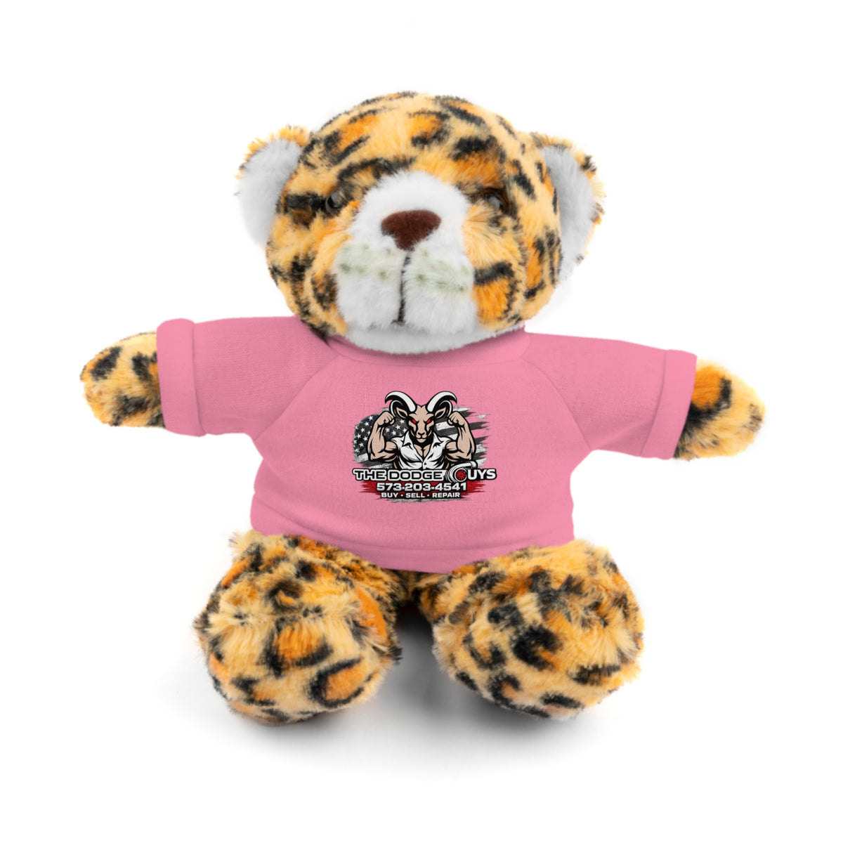 Green T-Shirt Teddy Bear with Custom Graphic — Cute Plush Gift for Kids & Fans