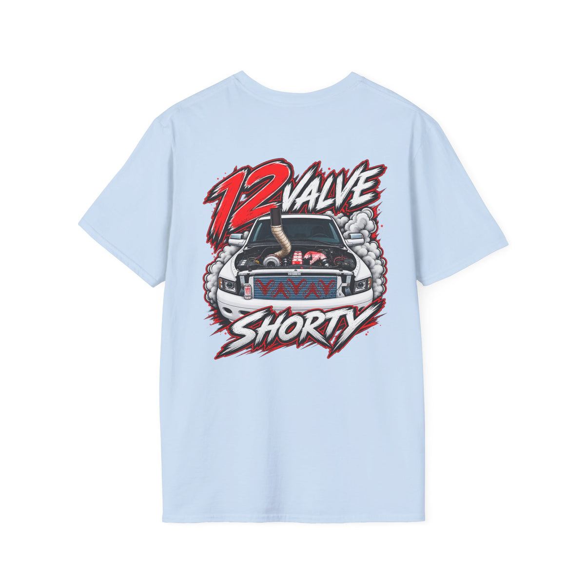 12 Valve Shorty T-Shirt — Diesel Truck Crew Tee