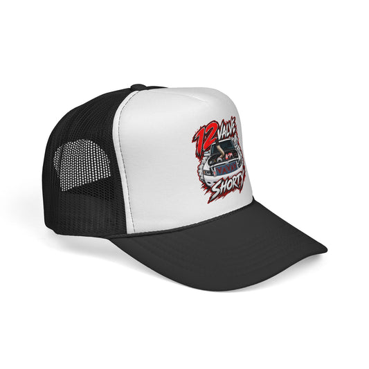 12 Valve Shorty Trucker Cap — Vintage Diesel Trucker Hat for Mechanics & Truck Enthusiasts