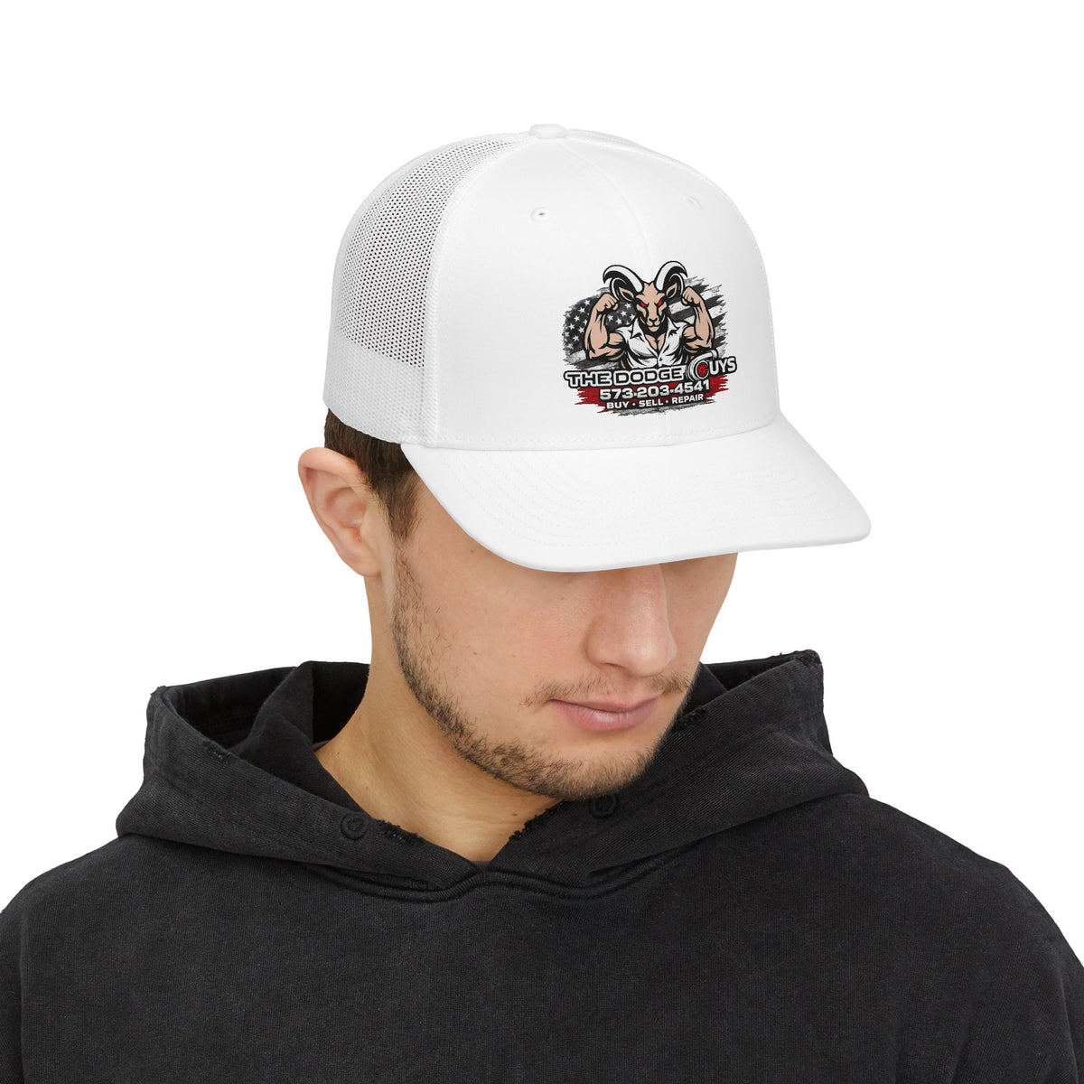 Trucker Cap — The Dodge Guys Ram Logo Snapback (Buy Sell Repair)