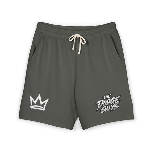 Fleece Sweat Shorts — 'The Dodge Guys' Logo Athletic Lounge Shorts