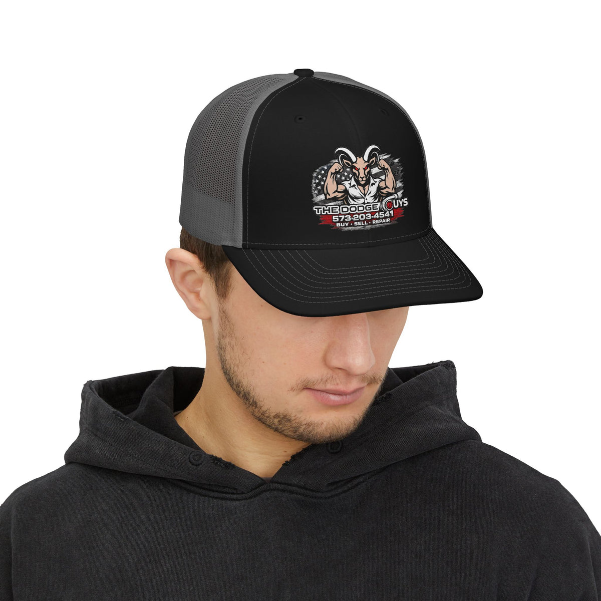 Trucker Cap — The Dodge Guys Ram Logo Snapback (Buy Sell Repair)