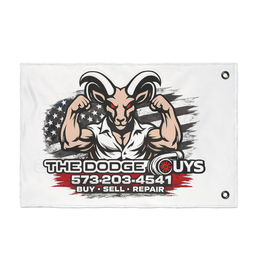 Double-Sided Flag — The Dodge Guys Logo Flag (Buy • Sell • Repair)