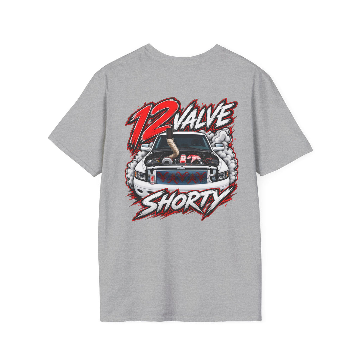 12 Valve Shorty T-Shirt — Diesel Truck Crew Tee