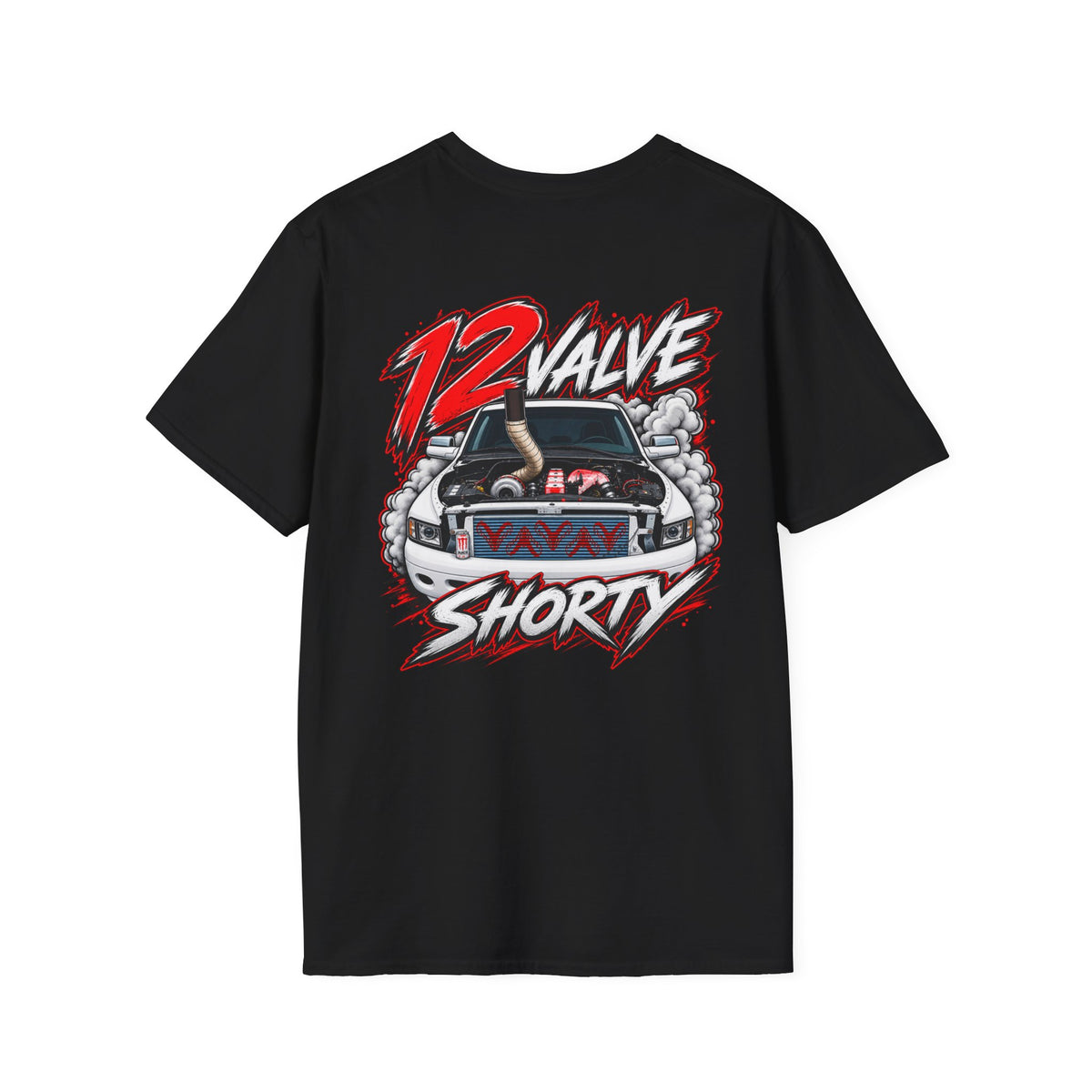 12 Valve Shorty T-Shirt — Diesel Truck Crew Tee