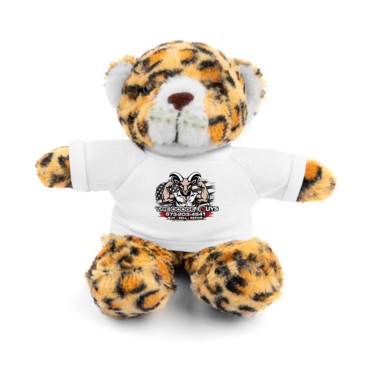 Green T-Shirt Teddy Bear with Custom Graphic — Cute Plush Gift for Kids & Fans